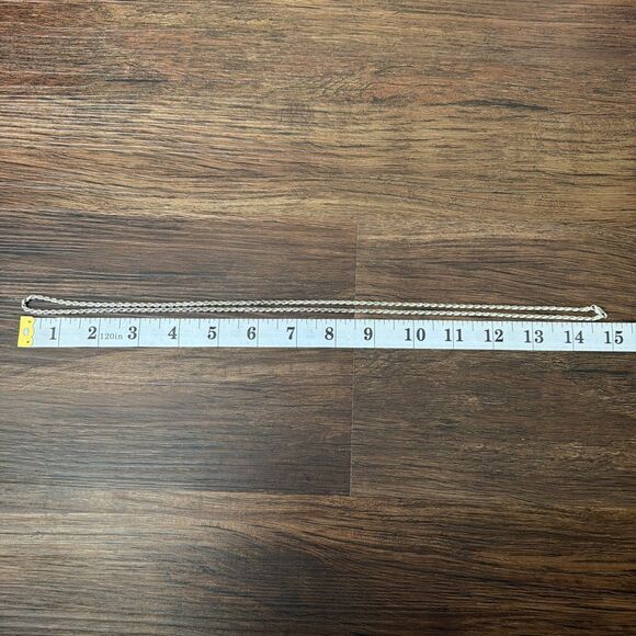 Vintage 925 Sterling Silver Rope Necklace 30" 2.5mm 21g Lobster Closure Italy - Picture 7 of 10